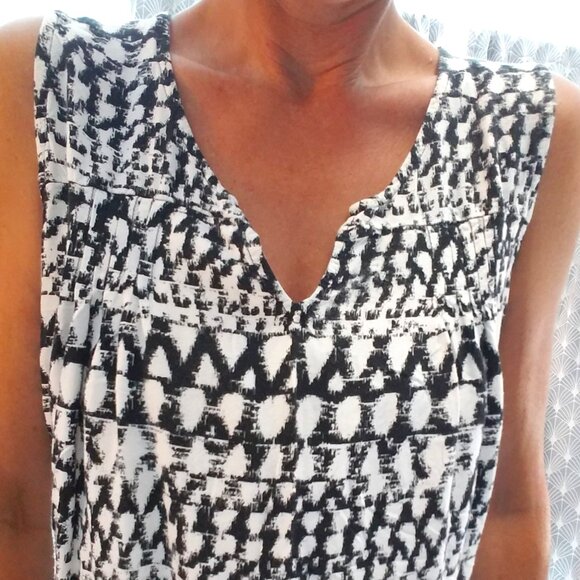 Great Northwest Indigo B&W Blouse - Picture 2 of 8